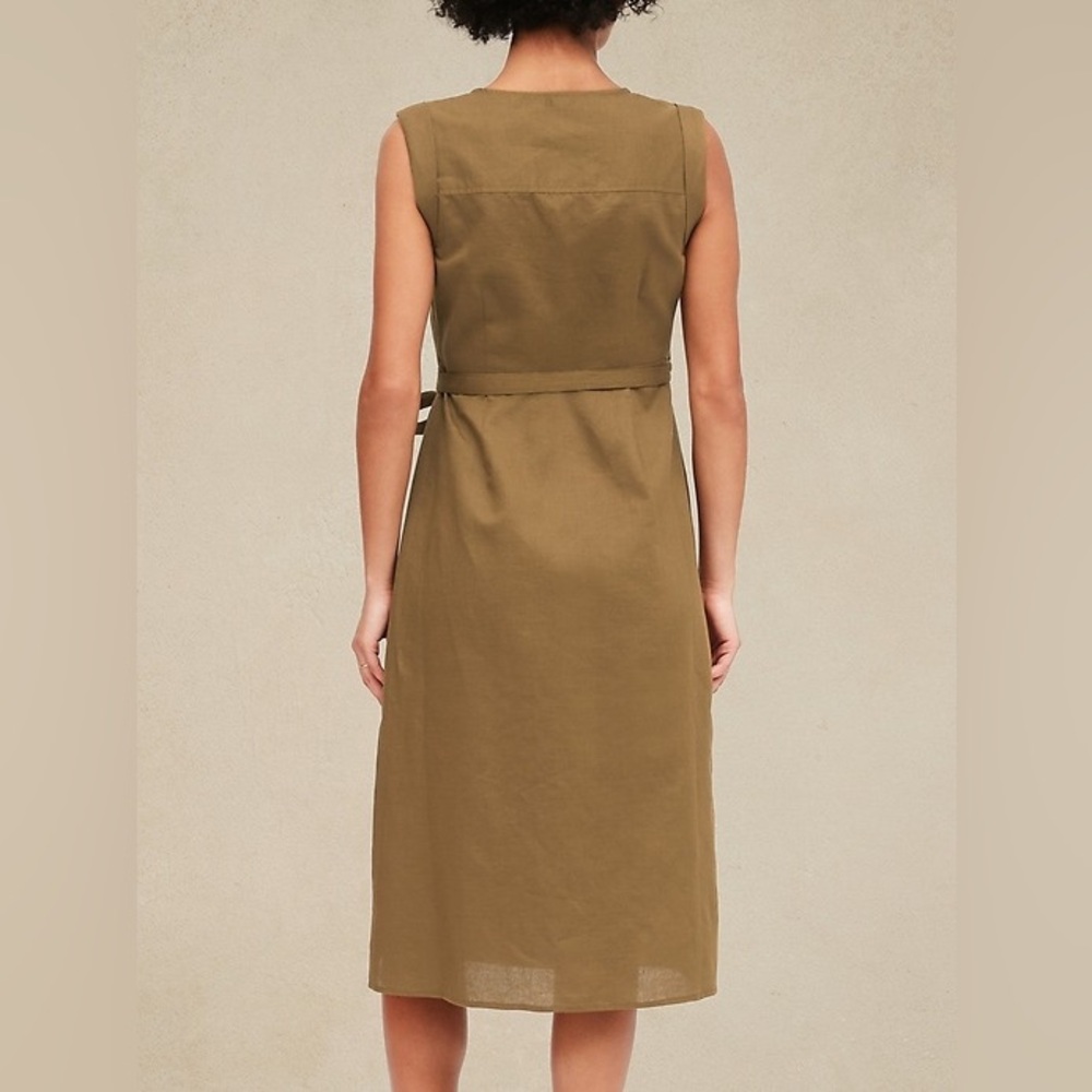 Banana Republic LINEN-COTTON WRAP DRESS - Picture 6 of 6